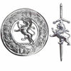 TC Brand New Rampant Lion Kilt Pin and Brooch Men Kilt Fly plaid Chrome Finish