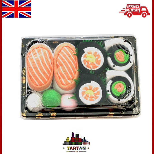 New Funky Sushi Shape Socks Box Unisex Anime Lover Package Cotton Casual Socks
