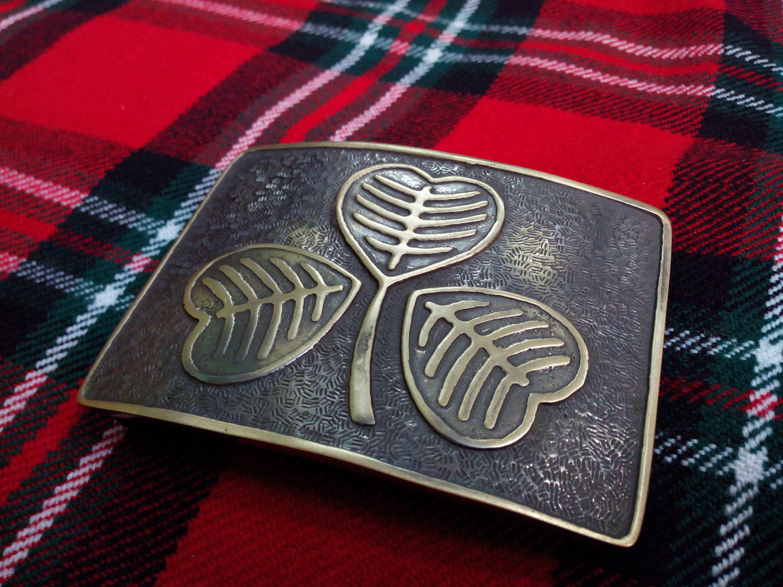 TC Men’s Kilt Belt Buckle Irish Shamrock Antique/Irish Shamrock Kilt belt Buckle