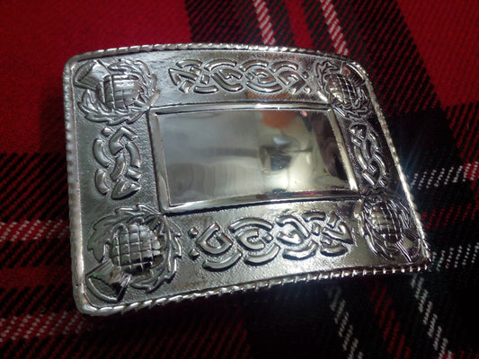 TC Deluxe Thistle Design Kilt Belt Buckle/Scottish Highland Thistle Kilt Buckles
