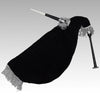 Scottish Goose Practice Bagpipe New Black Silver Mounts Black Velvet Bag
