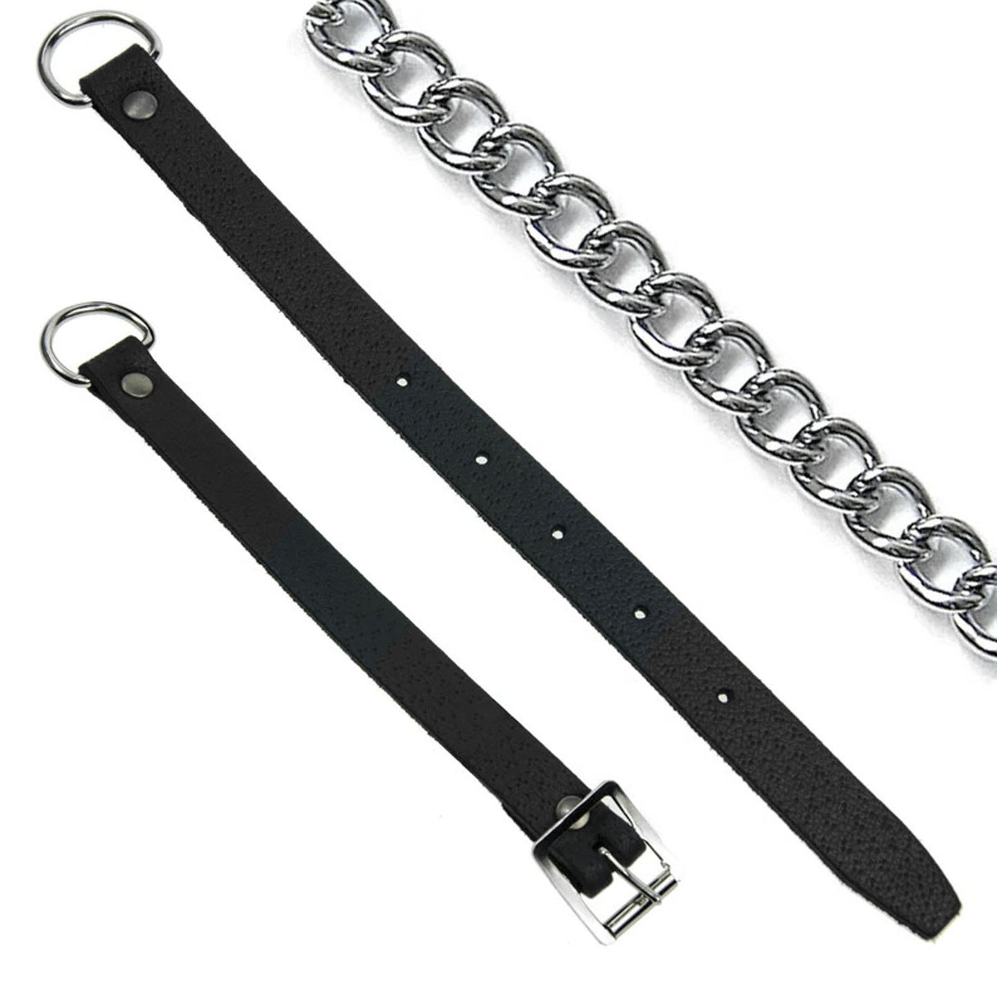 Tartancity Celtic Black Leather Kilt Sporran with Latch Pin, Belt & Chain