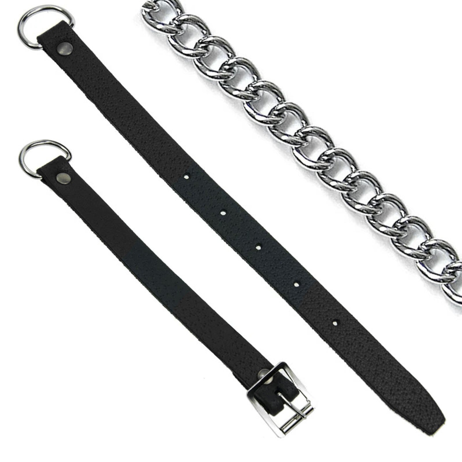 Tartancity Celtic Black Leather Kilt Sporran with Latch Pin, Belt & Chain
