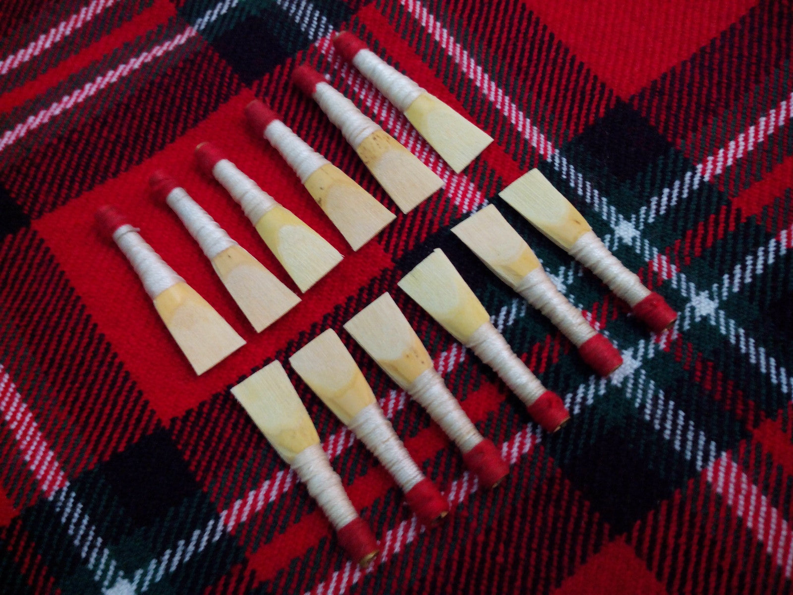 TC Bagpipe Scottish Cane Reed 12 Pcs/Highland Bagpipes Reeds Ready to Play reeds