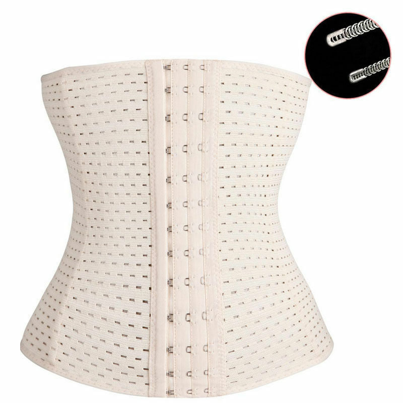 UK Long Torso Waist Trainer Corset Cincher Body Shaper Belt for Women Workout