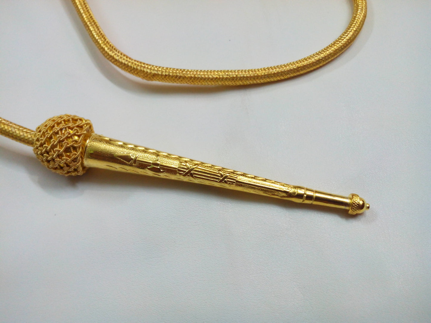 Army Aiguillette Gold Wire Cord/Officer US Military/British Navy Aiguillett/WWII