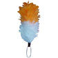 TC Feather Plume Hackle Glengarry Cap Golden & White/Balmoral plume hackle 6"