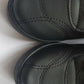 Boys Black Lace Up Flat Sole School Shoes Size UK 12,13,1,2,3,4