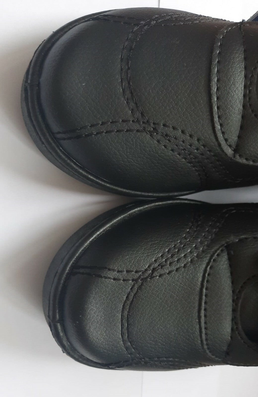 Boys Black Lace Up Flat Sole School Shoes Size UK 12,13,1,2,3,4