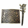 TC Kilt Belt Buckle Lion Rampant Traditional Classic kilt Pin Antique Finish