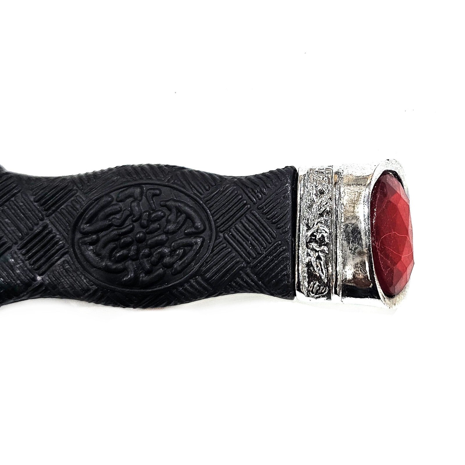 KILT SAFETY SGIAN DUBH DUMMY PEWTER MOUNT WITH DIFFERENT STONES - SD0019