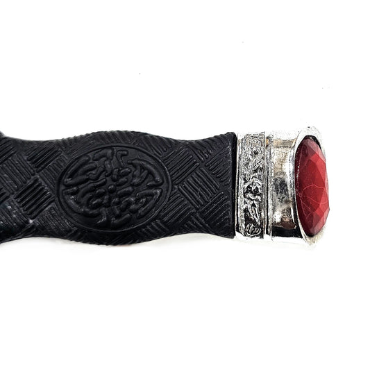 KILT SAFETY SGIAN DUBH DUMMY PEWTER MOUNT WITH DIFFERENT STONES - SD0019
