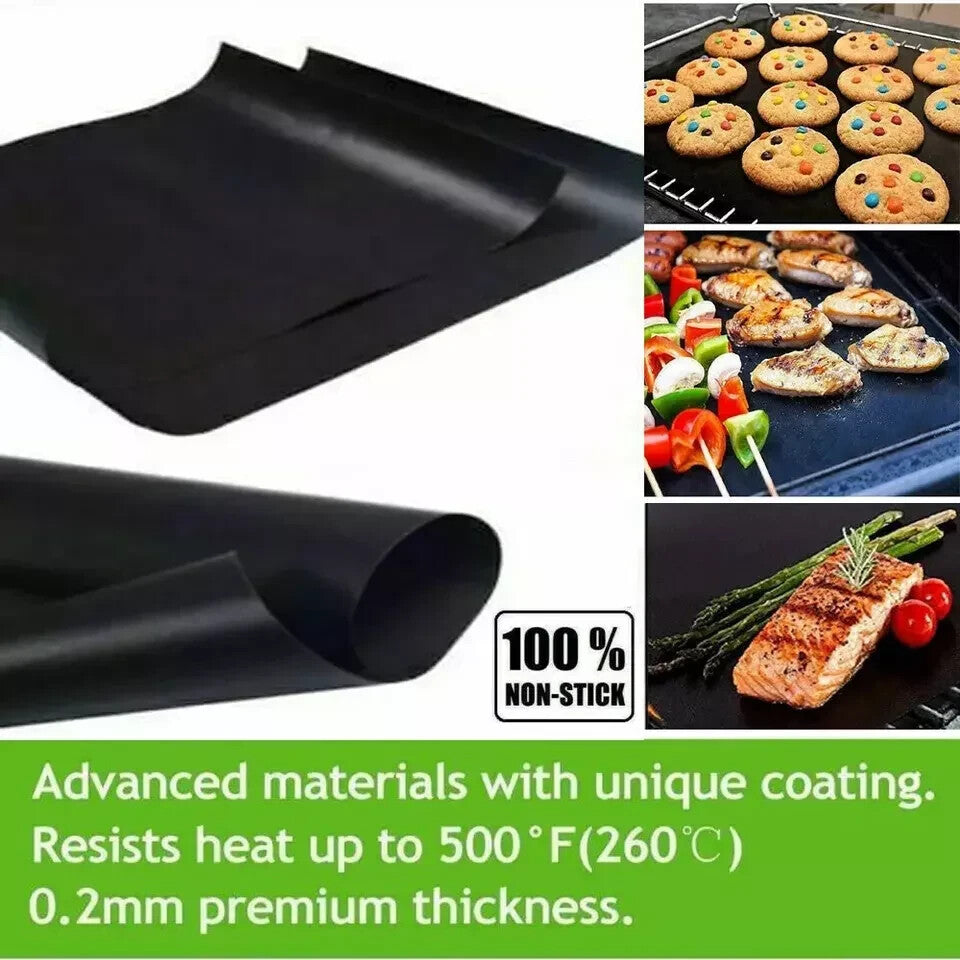 TC 3X OVEN LINER Sheet Mat Non Stick Reusable BBQ Cooker