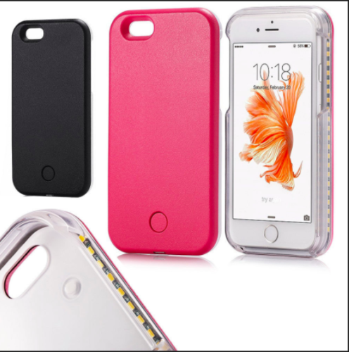Selfie LED Light Phone Case for iPhone XR X/XS SE2020 8 7 6S Shockproof Cover