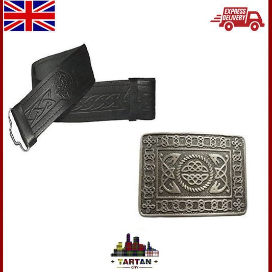 Vintage Scottish Highland Kilt Belt Buckle – Antique Celtic Design by Tartancity
