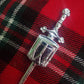 TC Drummer Kilt Pin Chrome Finish 4"/Highland kilt pin for Drummer Drum Badge