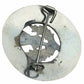 TC Thistle Brooch Brass for Kilt Fly Piper Plaid Antique/Chrome Finish 3"