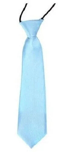 Boys Classic Satin Elastic Neck Tie for Wedding Prom Children School Kids tie