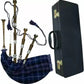 TC Full Size Scottish Great Professional Brown Bagpipe Rosewood Silver Mounts