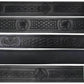 Embossed Kilt Belt Black Leather Various Design Celtic Thistle Masonic-TC