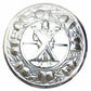 KILT FLY PLAID BROOCH LARGE WITH SCROLLING THISTLE BORDER VARIOUS DESIGNS-Tc