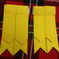TC New Men’s Kilt Sock Flashes Yellow Tartan/Scottish Kilt Hose Flashes yellow