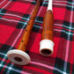 SCOTTISH BAGPIPE PRACTICE CHANTER ROSEWOOD NATURAL IMMATION IVORY AMOUNT +2 REED