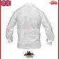 TC Men Traditional Highland Ghillie Shirt Scottish Jacobite Kilt Shirts White