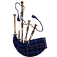 Scottish TC Bagpipe Full Size Silver Mounts Natural Finish With Tutor Book