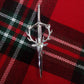 STAG HEAD KILT pin CHROME finish/STAG HEAD CREST MOUNTED CHROME finish