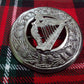 TC Men’s Kilt Fly Plaid Brooch Irish Harp Chrome Finish/Celtic Harp Brooches