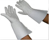 Piper Drummer Leather Gauntlets/Gloves White Soft leather Knight Templar