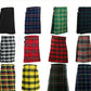 5 Yard Men's Scottish Kilts 13oz Highland Casual Tartan Kilt 17 Various Tartan
