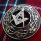 TC Men’s Kilt Fly Plaid Brooches Masonic Antique Finish/plaid brooches masonic