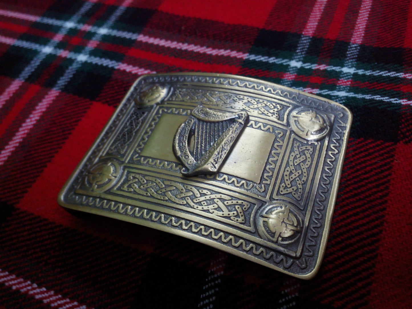 TC Men’s Irish Celtic Harp Kilt Belt Buckle Antique/CELTIC kilt belt Buckle harp