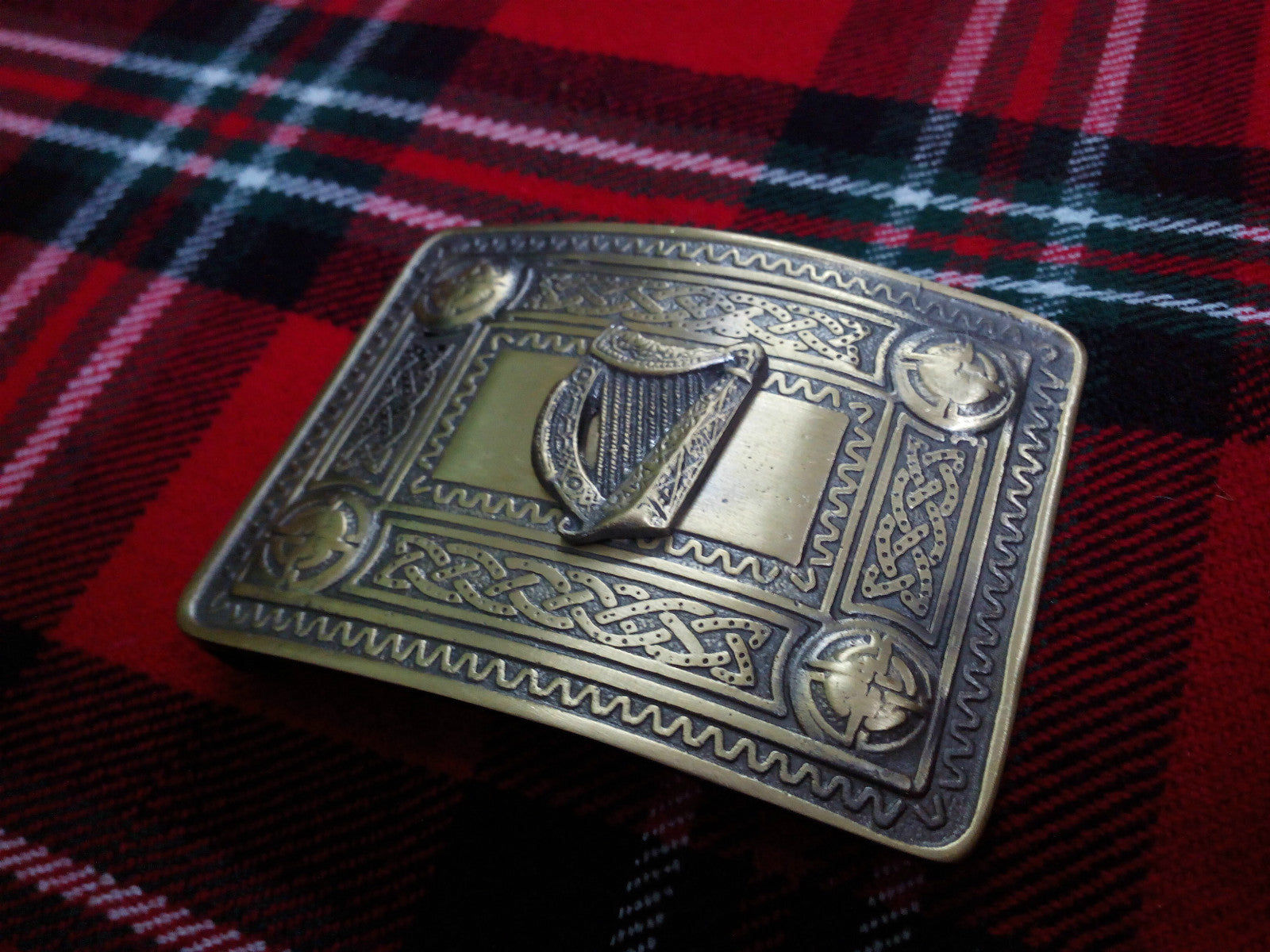 TC Men’s Irish Celtic Harp Kilt Belt Buckle Antique/CELTIC kilt belt Buckle harp