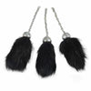 Scottish Full Dress Sporran Tassels Black Rabbit Fur/sporran tassels -Tc