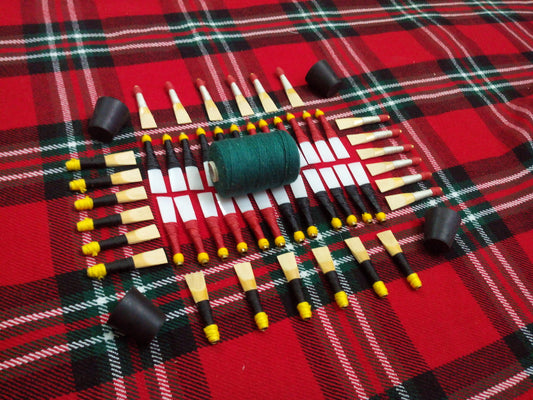TC Scottish Highland Bagpipes Cane Reeds,Hemp,Stock Corks,Practice Chanter Reeds