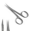 Professional Sharp Curved EDGE Cuticle Nail Scissors Arrow Point Silver Steel