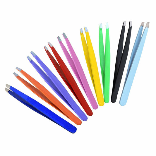 PROFESSIONAL EYEBROW TWEEZERS HAIR BEAUTY STAINLESS STEEL TWEEZERS TOOL