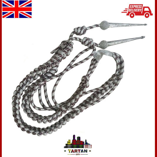 Tartancity US Army Officer Aiguillette with Maroon & Gold Metallic Cord