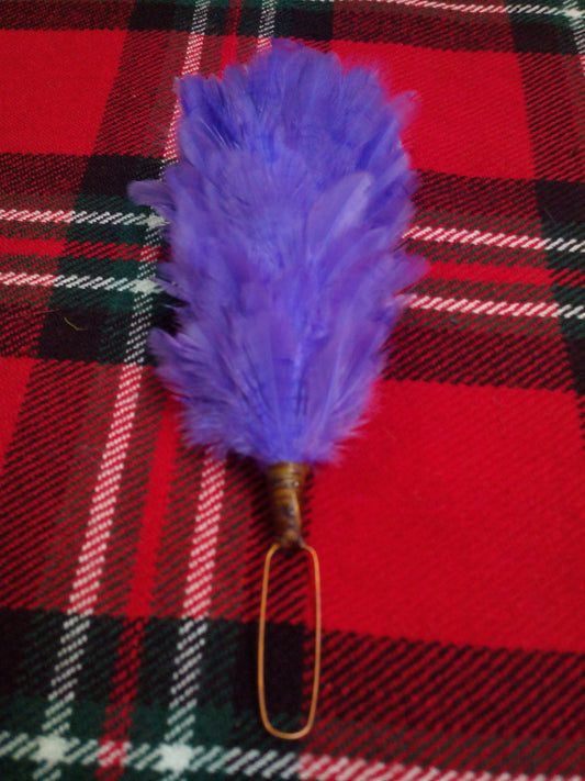 T C Feather Hackle Plume Glengarry Cap Purple Color/Balmoral Hats feather hackle
