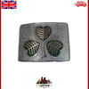 Irish Shamrock Design Men's Kilt Buckle - Enameled Green by Tartancity