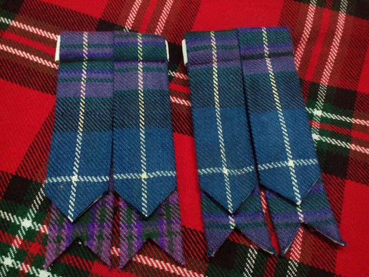 Scottish Tartan Kilt Hose Flashes – Pride of Scotland / Honour