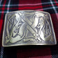 TC Celtic Kilt Belt Buckle Brass Antique Finish/kilt belt Buckle Celtic Pattern