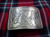 TC Celtic Kilt Belt Buckle Brass Antique Finish/kilt belt Buckle Celtic Pattern