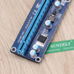 TC 6PCS Card Adapter PCI-E 1x To 16x Extender USB3.0 Power Cable Bitcoin 6PIN