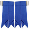 Flashes with Heavy Buckle Air Force Blue Tartan Kilt Hose Sock Flashes