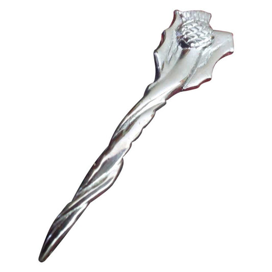 TC NEW SCOTTISH THISTLE CELTIC CREST KILT PIN/HIGHLAND CELTIC THISTLE KILT PIN