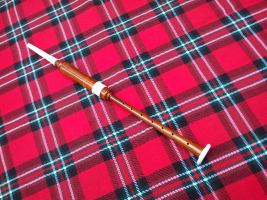 SCOTTISH BAGPIPE PRACTICE CHANTER ROSEWOOD NATURAL IMMATION IVORY AMOUNT +2 REED